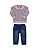 Conjunto Bebê Feminino Blusa em Pelo + Calça Paraiso 14650 - Imagem 2