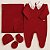 Saída Maternidade Masculina Trico Vermelho  Bebê Tricot 204 - Imagem 1