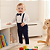 Conjunto Batizado Bebê Masculino - Suspensório e Gravata 190 - Imagem 1