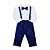 Conjunto Batizado Bebê Masculino - Suspensório e Gravata 190 - Imagem 2