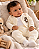 Conjunto Bebê Unissex 3 Peças Algodão Baby Fluffy Creme 7015 - Imagem 1