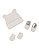 Kit Presente Bebê Touca, Luva e Sapatinho Plush Letut 14269 - Imagem 1