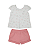 Conjunto Bebê Feminino Blusa Estampada  Shorts Paraíso 18711 - Imagem 3