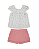 Conjunto Bebê Feminino Blusa Estampada  Shorts Paraíso 18711 - Imagem 2