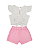 Conjunto Bebê Feminino Blusa e Shorts Saia Paraíso 19004 - Imagem 3