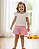 Conjunto Bebê Feminino Blusa e Shorts Saia Paraíso 19004 - Imagem 1