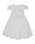 Vestido Bebê Feminino Batizado Tricoline Renda Paraíso 19018 - Imagem 2