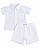 Conjunto Bebê Masculino Camisa e Shorts Texturizados Branco - Imagem 2