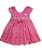Vestido Bebê Tule Malha Listrado com Laço e Strass 200386 - Imagem 2