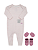 Kit Presente Bebê - Macacão, Luvas e Sapatinhos Letut 18305 - Imagem 6