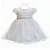 Vestido Bebê Batizado Borboleta Tule com pérolas Flor M91 - Imagem 2