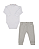 Conjunto Bebê Masculino Batizado Body Calça Paraiso 19125 - Imagem 3