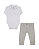 Conjunto Bebê Masculino Batizado Body Calça Paraiso 19125 - Imagem 2