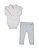 Conjunto Bebê Feminino Luxo Body e Calça Paraíso 19137 - Imagem 3