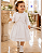 Vestido Batizado Bolero Plush e Tricoline Poá Paraiso 19265 - Imagem 1