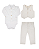 Conjunto Bebê Batizado com Colete Calça Linho Paraiso 19411 - Imagem 3
