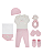 Kit Bebê Enxoval 7 Pç Malha Conforto Ovelhinha Letut 19618 - Imagem 2