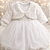 Vestido Batizado Bebê Tule Pérolas e Bolero em Pelo 77 - Imagem 2