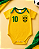Body Bebê Brasil Seleção Camisa 10 Pingo Doce - 516 - Imagem 2