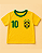 Camiseta Bebê Brasil Seleção Camisa 10 Pingo Doce - 517 - Imagem 2