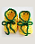 Sapatinho de Crochê Bebê Artesanal Brasil Amarelo e Verde - Imagem 2