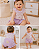 Conjunto Bebê Menina Body e Shorts Babado Letut LT19778 - Imagem 1