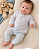 Kit Bebê 3 Peças Body Regata Casaco e Calça Letut LT19827 - Imagem 2
