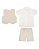 Conjunto Bebê Masculino Batizado 4 Peças Bege Paraíso 19965 - Imagem 3