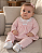 Conjunto Bebê Feminino 3 Peças Rosa Paraíso 20035 - Imagem 1