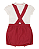 Conjunto Bebê Feminino Body e Shorts Vermelho Paraíso 20040 - Imagem 3