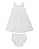 Vestido Bebê Branco Batizado com calcinha Paraíso 20105 - Imagem 2