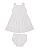 Vestido Bebê Branco Batizado com calcinha Paraíso 20105 - Imagem 3