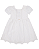 Vestido Bebê Branco Batizado barra bordada Paraíso 20107 - Imagem 2