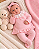 Saída de Maternidade Feminina Tricô Rosa Bebê Tricô MM207 - Imagem 1