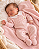 Saída de Maternidade Feminina Trico Rosa Bebê Melline M05 - Imagem 1