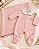 Saída de Maternidade Feminina Trico Rosa Bebê Melline M05 - Imagem 2
