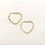 Brincos Coração em Ouro 18k - Imagem 1