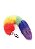 Plug Anal Metal com Cauda Colorida - VipMix - Tamanho P - Imagem 1