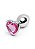 Plug Anal com Pedra Coração – Our Moment – Tamanho M - Imagem 1