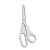Tesoura Inox Supercort 8 Pol Uso Geral Branco - Imagem 1