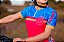 CONJUNTO CICLISMO FEMININO AZUL E ROSA - Imagem 2
