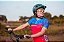 CONJUNTO CICLISMO FEMININO AZUL E ROSA - Imagem 1