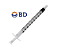 Seringa de Insulina Luer Slip 1ml sem agulha (c/5un) - BD - Imagem 1