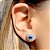 Conjunto coração cristal safira e zircônia azul em banho de prata nano silver - Imagem 4