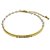 Pulseira pai nosso em banho de ouro 18k com pérolas shell - Imagem 1