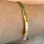Pulseira pai nosso em banho de ouro 18k com pérolas shell - Imagem 2