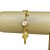 Pulseira em banho de ouro 18k com moedinhas figa e zircônias - Imagem 2