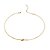 Choker banhado em ouro 18k com nó - Imagem 1