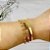 Pulseira de bolinhas banhada em ouro 18k - Imagem 2