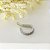 Brinco piercing banhado em ródio branco cravejado de zircônia cristal - Imagem 3